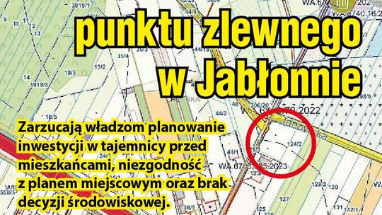NIE dla punktu zlewnego w Jabłonnie
