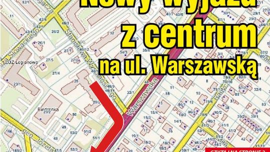 Nowy wjazd na ul. Warszawską