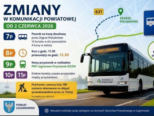 Autobusy wracają na stare ścieżki. Koniec objazdu w Zegrzu