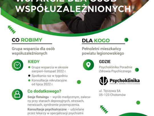 BEZPŁATNE WSPARCIE dla osób współuzależnionych