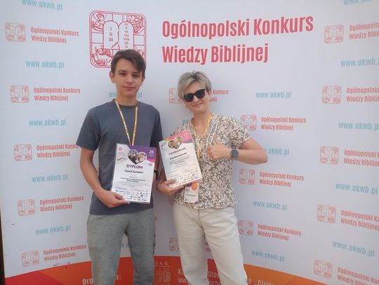 Dawid Zuchalski – finalistą Ogólnopolskiego Konkursu Wiedzy Biblijnej