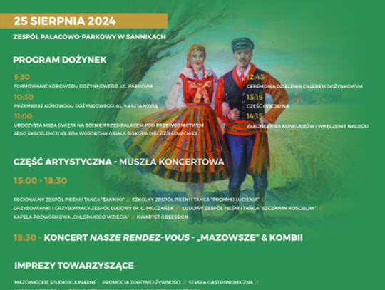 Dożynki w Województwie Mazowieckim – Sanniki 2024