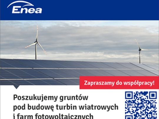 Enea szuka terenów pod farmy fotowoltaiczne i wiatrowe