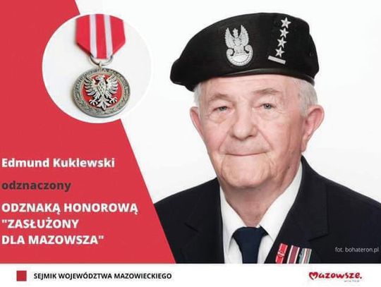 JABŁONNA. Edmund Kuklewski odznaczony - Kombatant zasłużony dla Mazowsza