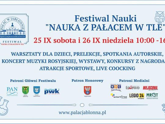 JABŁONNA. Festiwal Nauki w Pałacu