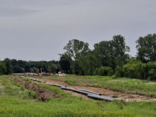 JABŁONNA/NIEPORĘT. Budowa Gazociągu Warszawskiego
