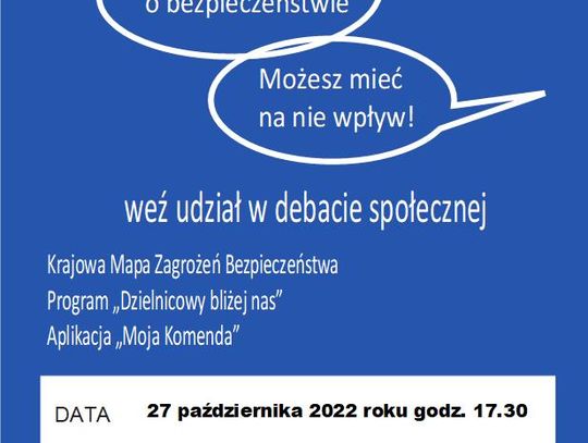 JABŁONNA. Porozmawiajmy o bezpieczeństwie - debata w Gminnym Centrum Kultury i Sportu