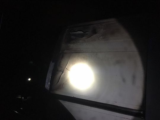 JABŁONNA. Pożar dostawczego Ducato