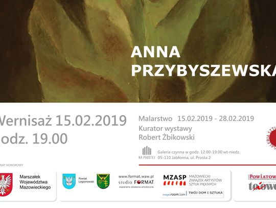 JABŁONNA. Wernisaż wystawy Anny Przybyszewskiej - Cafe na Prostej