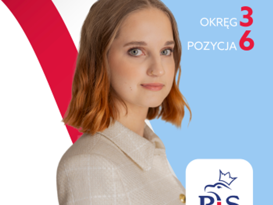 Julia GRONCZEWSKA. Kandydatka do Rady Miasta – okręg nr 3, miejsce 6
