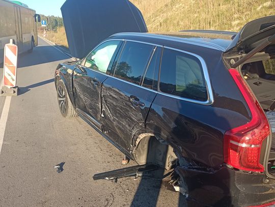 Kolizja na szosie pod Legionowem