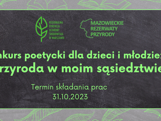 KULTURA. Konkurs poetycki „Przyroda w moim sąsiedztwie”