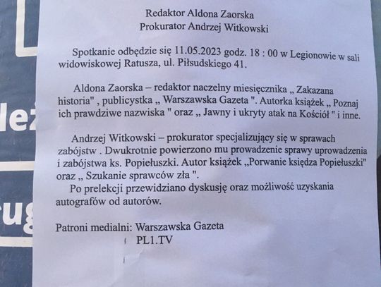 LEGIONOWO. Antysemickie wystąpienie w Ratuszu?