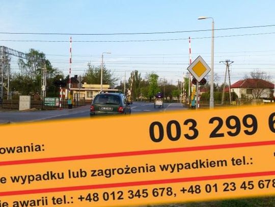 LEGIONOWO. Banery i plakaty z żółtą naklejką przypominają kierowcom o bezpieczeństwie