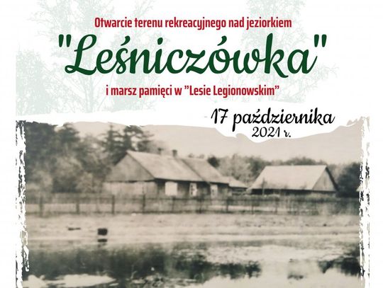 LEGIONOWO/JABŁONNA. Otwarcie terenu rekreacyjnego nad stawem "Leśniczówka"