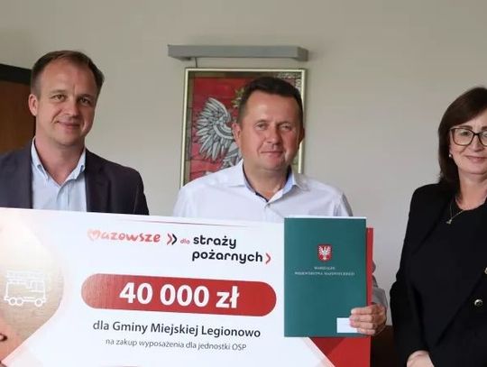 LEGIONOWO. Kolejne dofinansowanie dla  Ochotniczej Straży Pożarnej