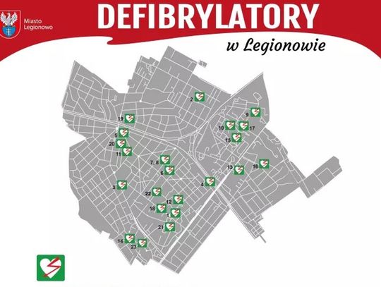 LEGIONOWO. Kolejny defibrylator w Legionowie [MAPA]