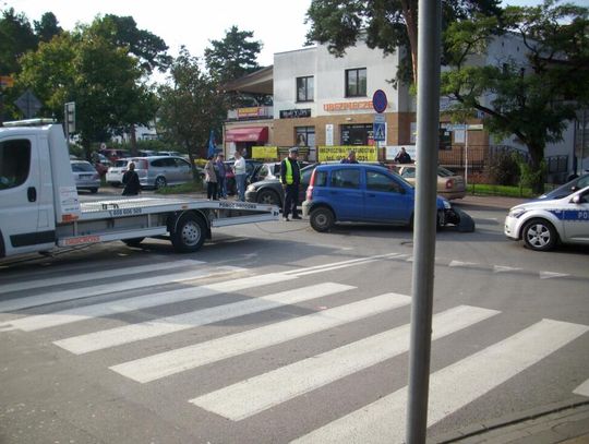 LEGIONOWO. Kolizja Fiata z BMW. Utrudnienia