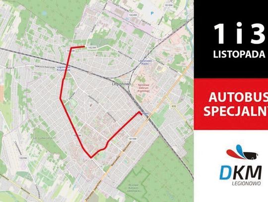 LEGIONOWO. Komunikacja na 1 listopada