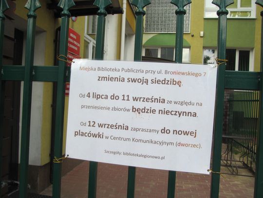 LEGIONOWO. Likwidacja czytelni i biblioteki