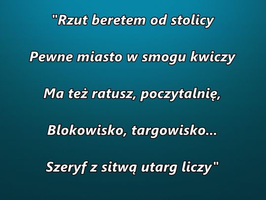 LEGIONOWO. Limeryki na koniec roku [Część IV] - czyli minął rok w Legionowie