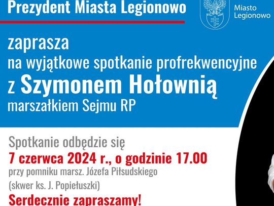 LEGIONOWO. Marszałek Szymon Hołownia w Legionowie
