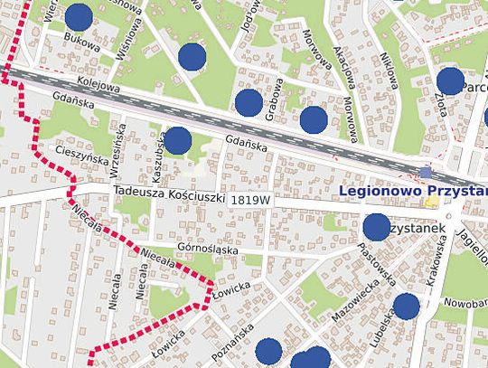 LEGIONOWO. Nowa zabudowa na Przystanku i III Parceli