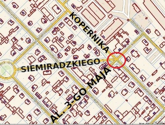 LEGIONOWO. Nowe rondo na skrzyżowaniu ulic: 3-ego Maja, Siemiradzkiego i Kopernika