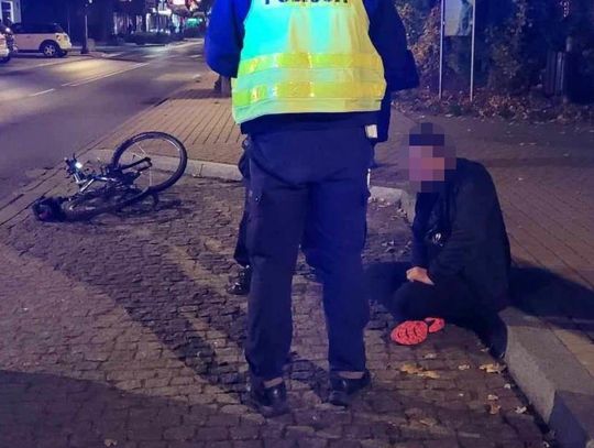 LEGIONOWO. Obywatelsko zatrzymany pijany rowerzysta