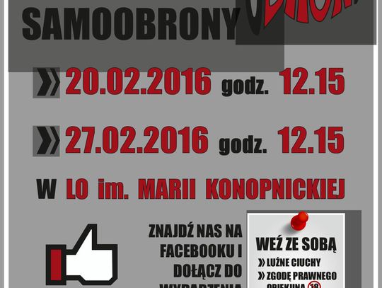 LEGIONOWO. Pójdź na darmowe lekcje samoobrony