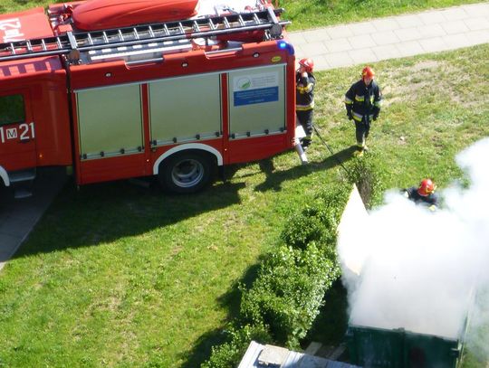 LEGIONOWO. Pożar kontenera
