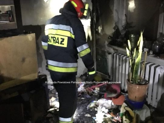LEGIONOWO. Pożar na Norwida. Jedna osoba zmarła