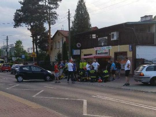 LEGIONOWO. Ranny 16-latek jadący na skuterze na ul. Polnej przed Wrzosową