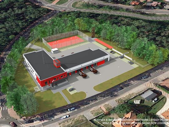 LEGIONOWO. Straż Pożarna ogłosiła przetarg na dokończenie budowy Strażnicy w Legionowie