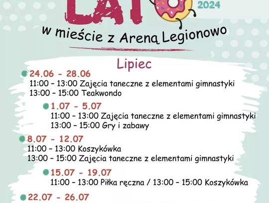Legionowo z bogatą ofertą wakacyjną dla dzieci
