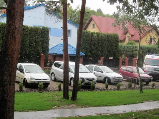 LEGIONOWO. Z parku - robią sobie prywatny ogródek