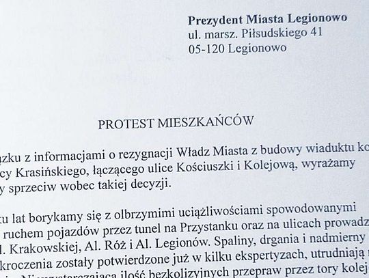 LEGIONOWO. Żądają budowy wiaduktu