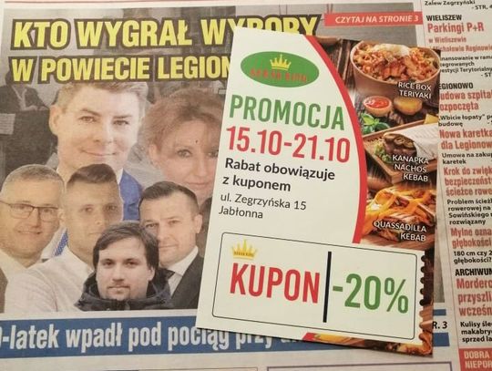 LEGIONOWSKI. 20% rabatu w Kebab Kingu!