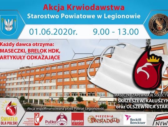 LEGIONOWSKI. Akcja krwiodawstwa pod Starostwem
