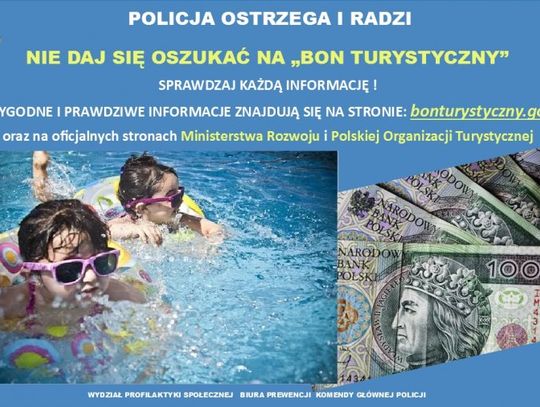 LEGIONOWSKI. Był policjant, był wnuczek... Przyszedł czas na Bon turystyczny