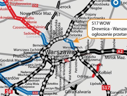 LEGIONOWSKI. GDDKiA szuka projektanta Wschodniej Obwodnicy Warszawy