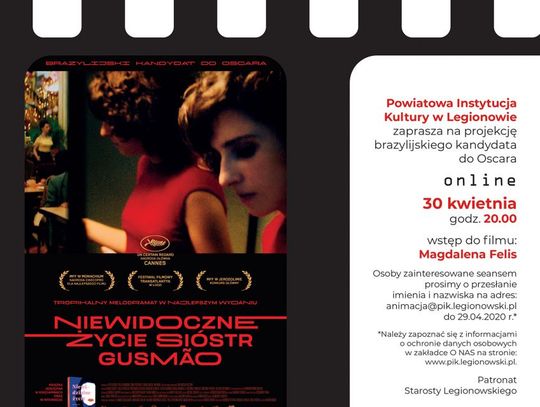 LEGIONOWSKI. KINO OTWARTE w wersji ONLINE