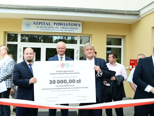LEGIONOWSKI. Powiat przekazał 30 tys. zł dla szpitala w Nowym Dworze