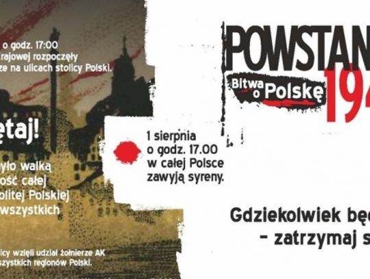 LEGIONOWSKI. Przechodniu gdziekolwiek będziesz - zatrzymaj się! - 77. rocznica Powstania Warszawskiego