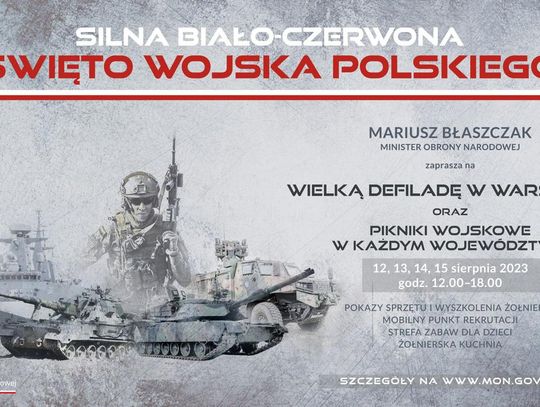 LEGIONOWSKI. Silna Biało-Czerwona - defilada w Święto Wojska Polskiego