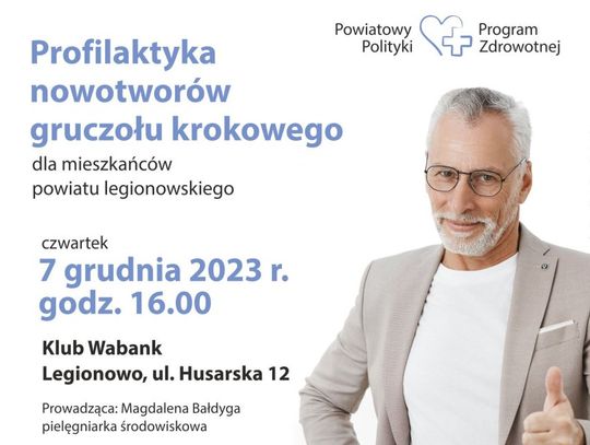 LEGIONOWSKI. Wykład "Rak Prostaty – Postaw na profilaktykę!”