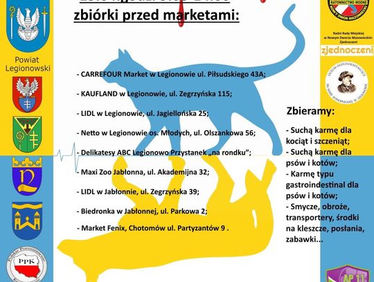 LEGIONOWSKI. Zbiórka dla zwierząt z Żytomierza