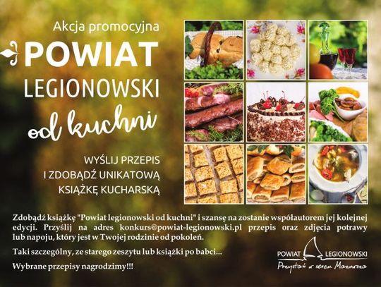 LEGIONOWSKI. Zdobądź książkę  Powiat legionowski  od kuchni