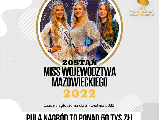 LEGIONOWSKI. Zostań Miss Woj. Mazowieckiego 2022! Trwa casting!