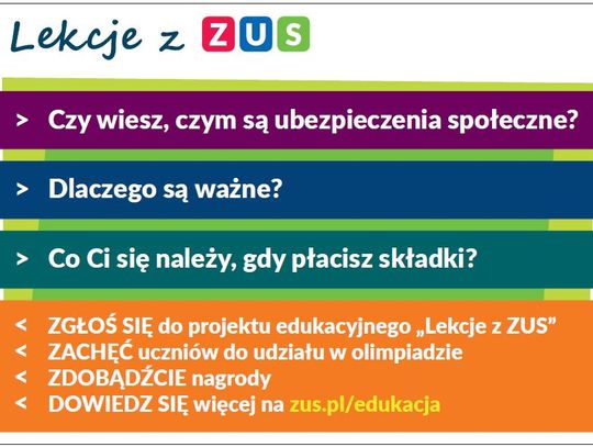 LEGIONOWSKI. ZUS w szkole?